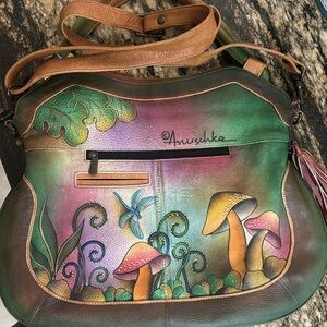 Anuschka hand painted leather purse
